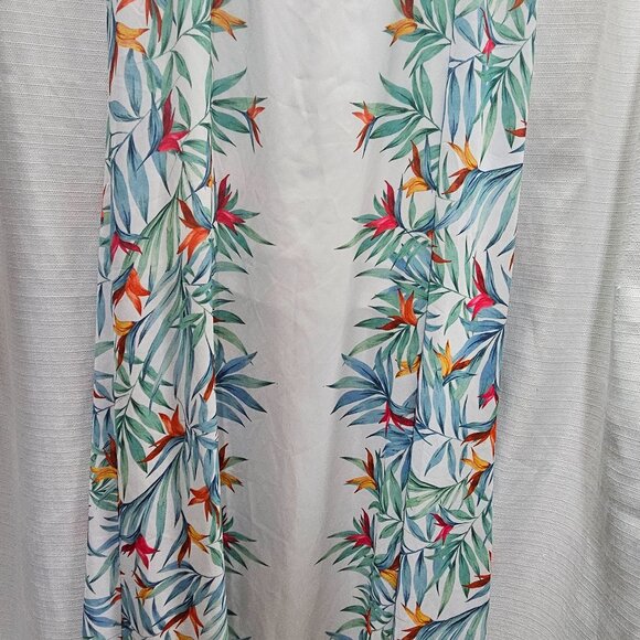 Show Me Your Mumu Womens Maxi Dress XS Tropical Palm Party T-Rex T Strap pre-own - Picture 5 of 8